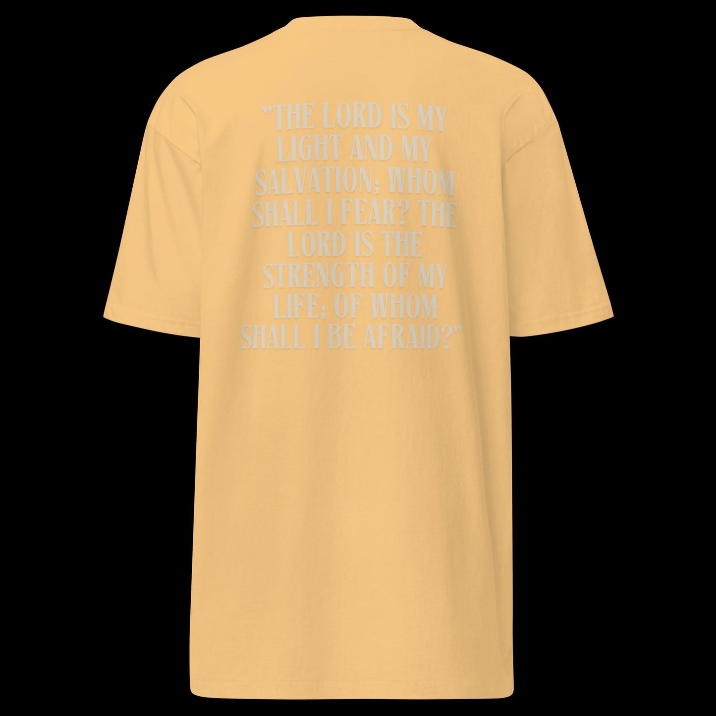 (Psalm 27:1 ) Men’s premium heavyweight tee