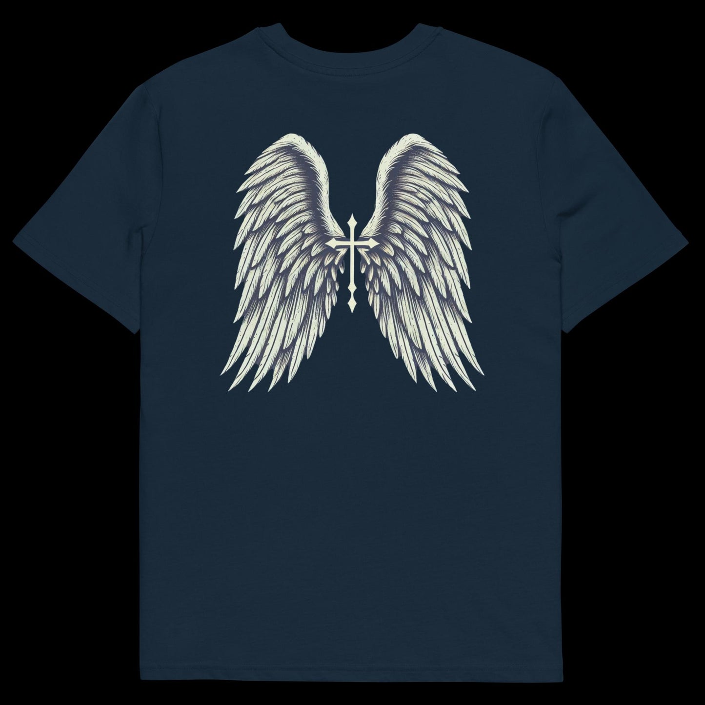 (Angel Wings) Unisex organic cotton t-shirt order size up